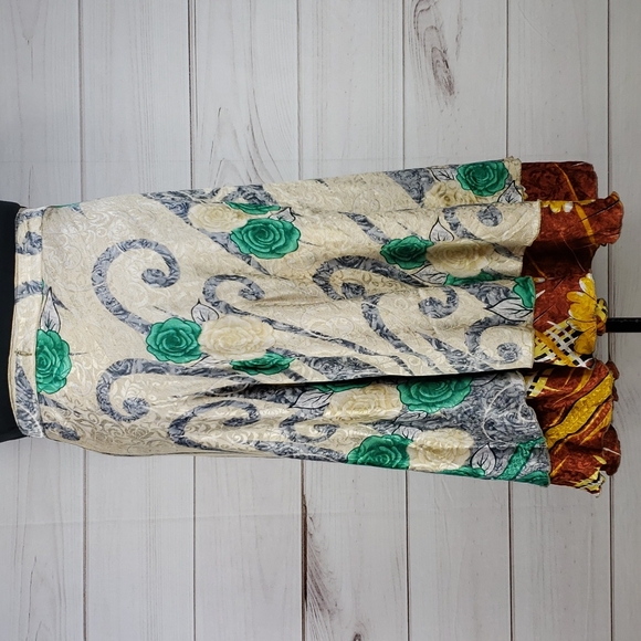 Darn Good Yarn Sari Silk Wrap Skirt Tea Goddess - Picture 2 of 16